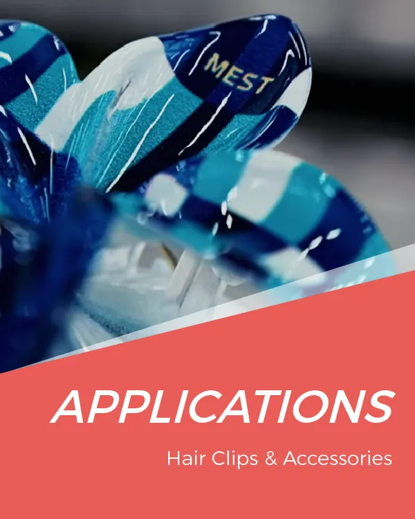 Transforming clear materials into stunning, vibrant hair accessories in seconds!
